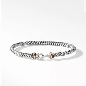 NWOT David Yurman Buckle Bracelet in Sterling Silver with 18K Yellow Gold